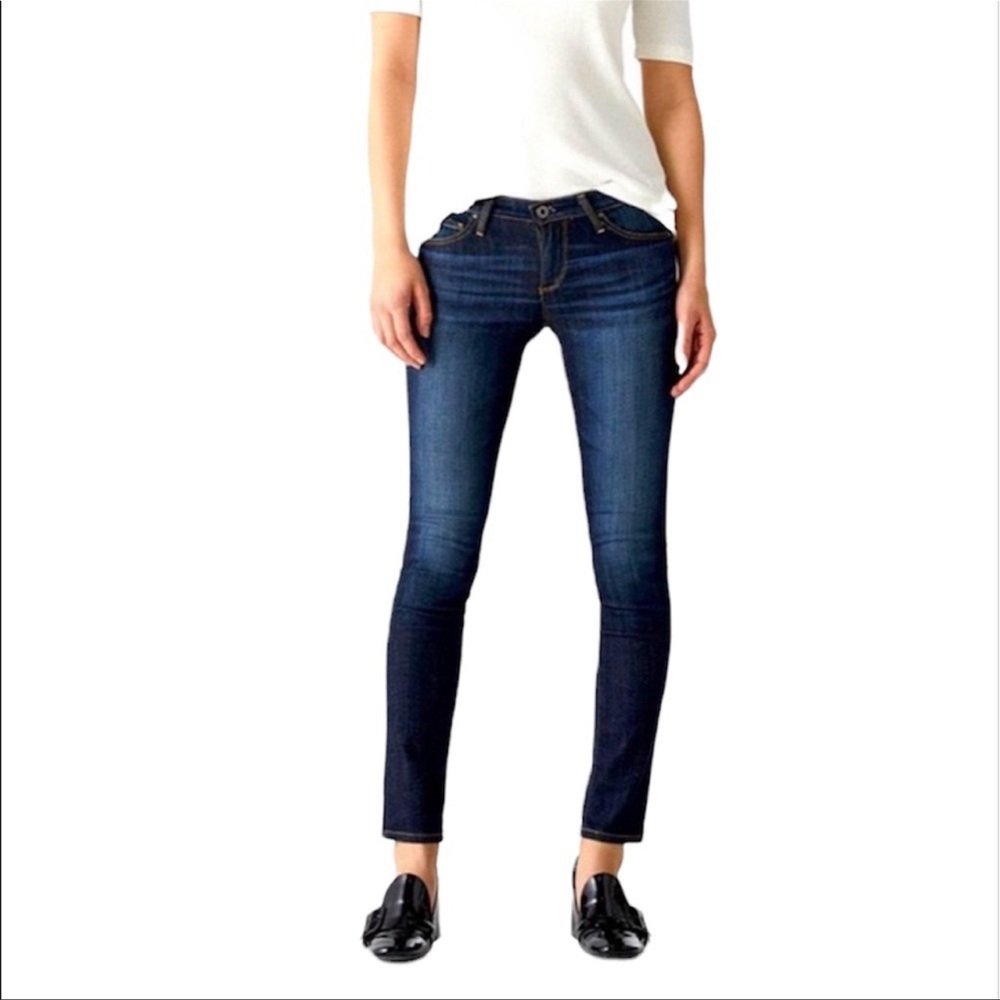 AG Adriano Goldschmied the stilt cigarette blue jean cotton blend size 26